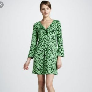Diane von  Furstenberg Dress Green animal print